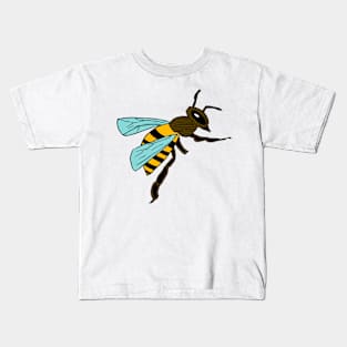 Cute Bee Illustration Kids T-Shirt